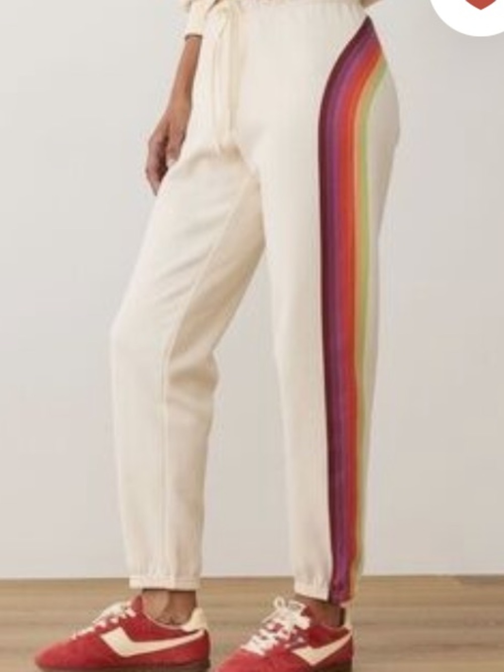 Marine Layer Cloud 9 Fleece Anytime S2S Rainbow Sweatpants size small